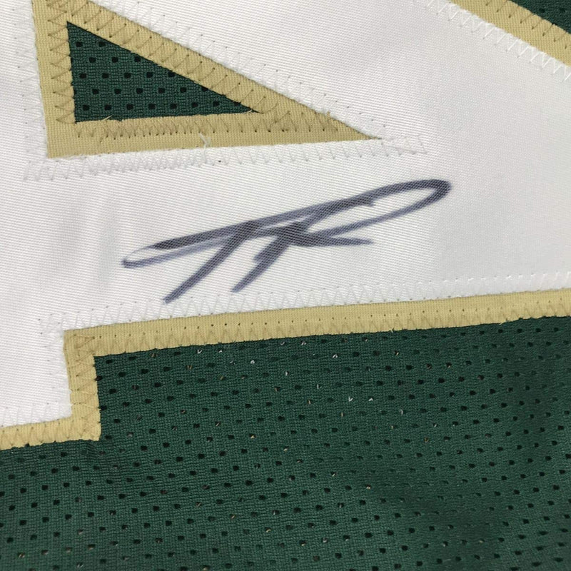 Autographed/Signed Giannis Antetokounmpo Milwaukee Green Custom Basketball Jersey JSA COA