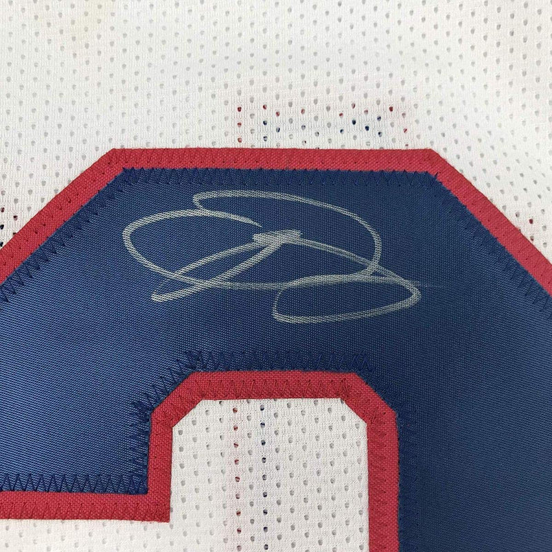 Autographed/Signed Odell Beckham Jr. New York Color Rush Football Jersey JSA COA