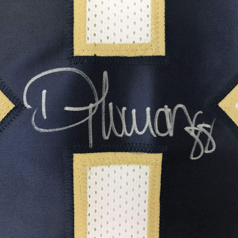 Autographed/Signed Demaryius Thomas Georgia Tech White College Football Jersey PSA/DNA COA