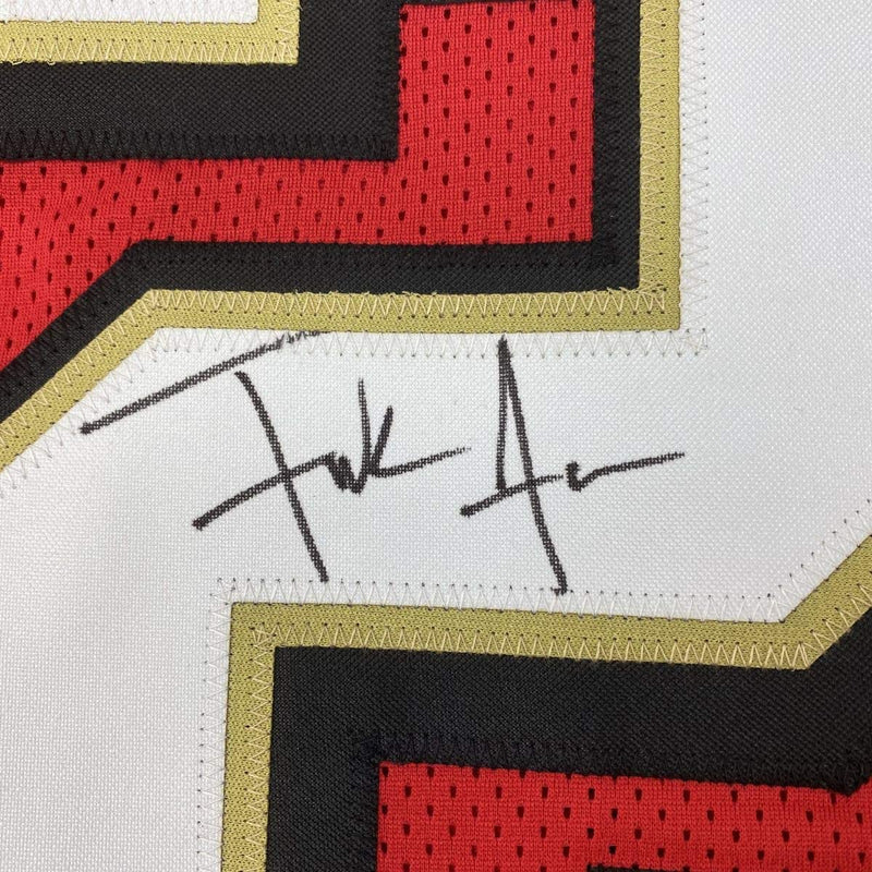 Autographed/Signed Frank Gore San Francisco Red Football Jersey Beckett BAS COA