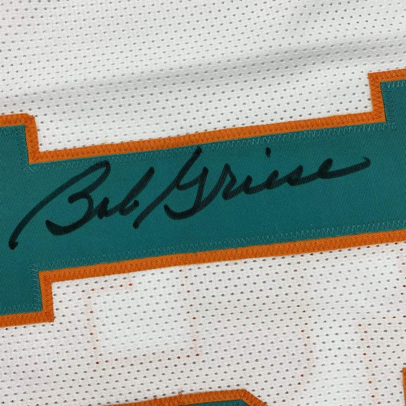 Autographed/Signed Bob Griese Miami White Football Jersey JSA COA