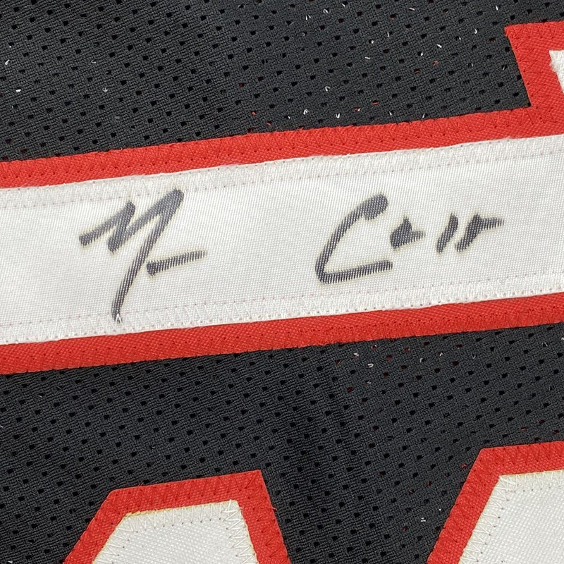 Autographed/Signed Mario Chalmers Miami Black Basketball Jersey JSA COA