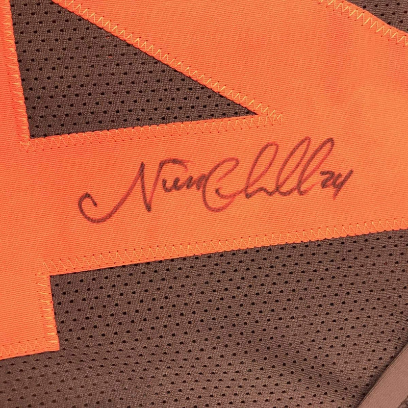 Autographed/Signed Nick Chubb Cleveland Color Rush Football Jersey JSA COA