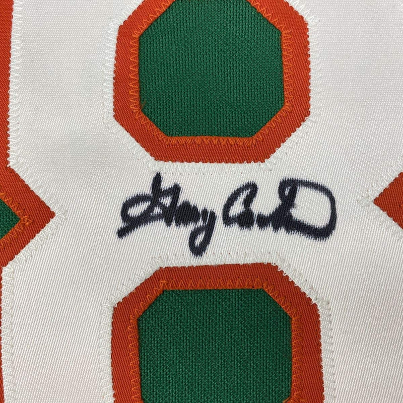 Autographed/Signed Gary Carter New York Green Stat Baseball Jersey JSA COA