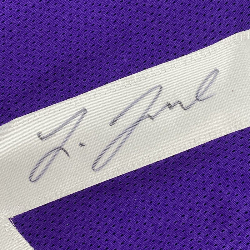 Autographed/Signed Leonard Fournette LSU Purple College Football Jersey JSA COA