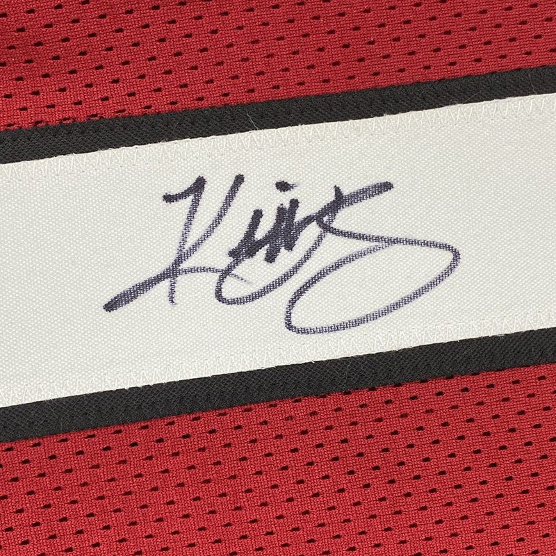 Autographed/Signed Kliff Kingsbury Head Coach Arizona Red Football Jersey JSA COA