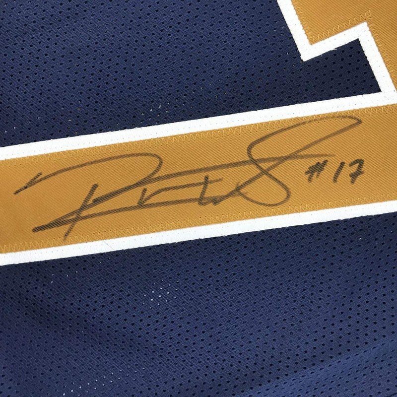 Autographed/Signed Robert Woods Los Angeles LA Dark Blue Football Jersey JSA COA