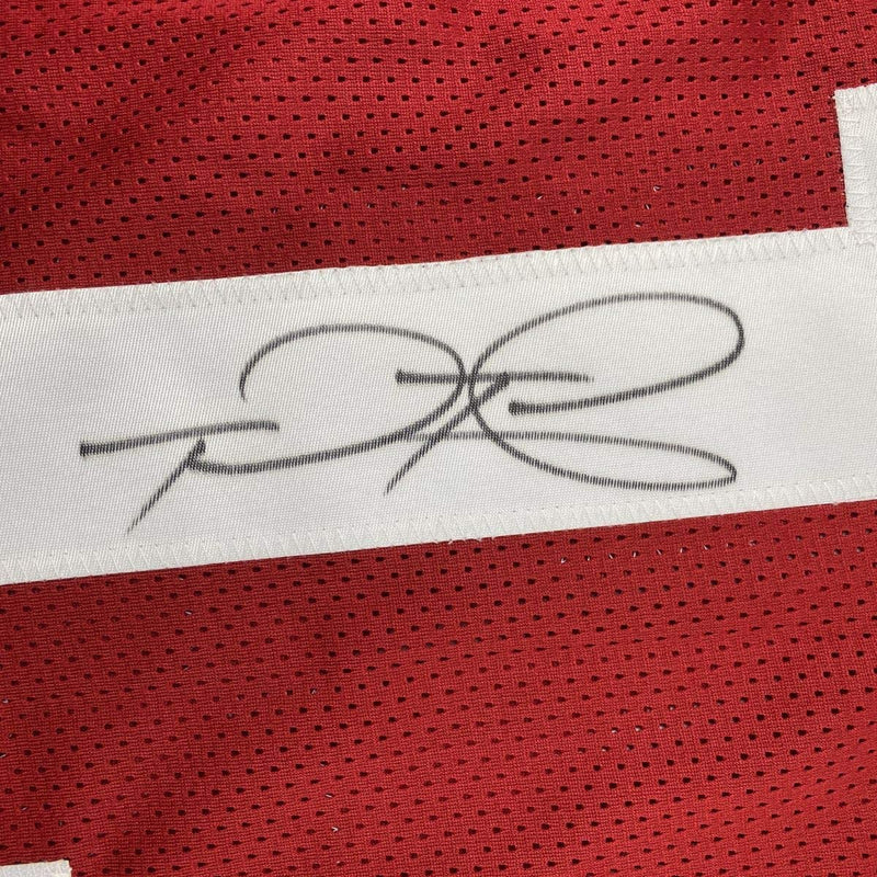 Autographed/Signed Tua Tagovailoa Alabama Red College Football Jersey Beckett BAS COA