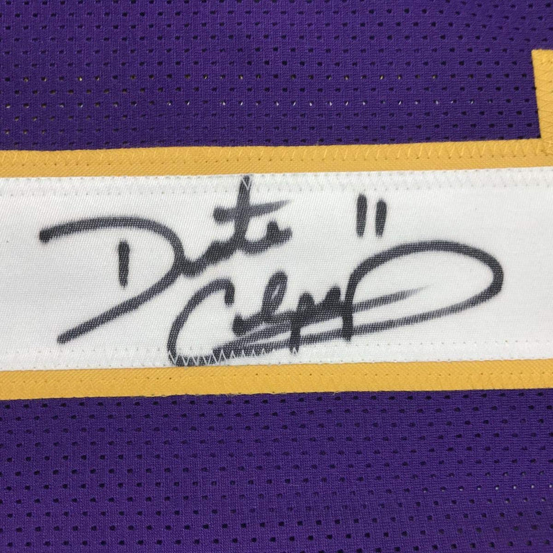 Autographed/Signed Daunte Culpepper Minnesota Purple Football Jersey Schwartz Sports COA Holo Only