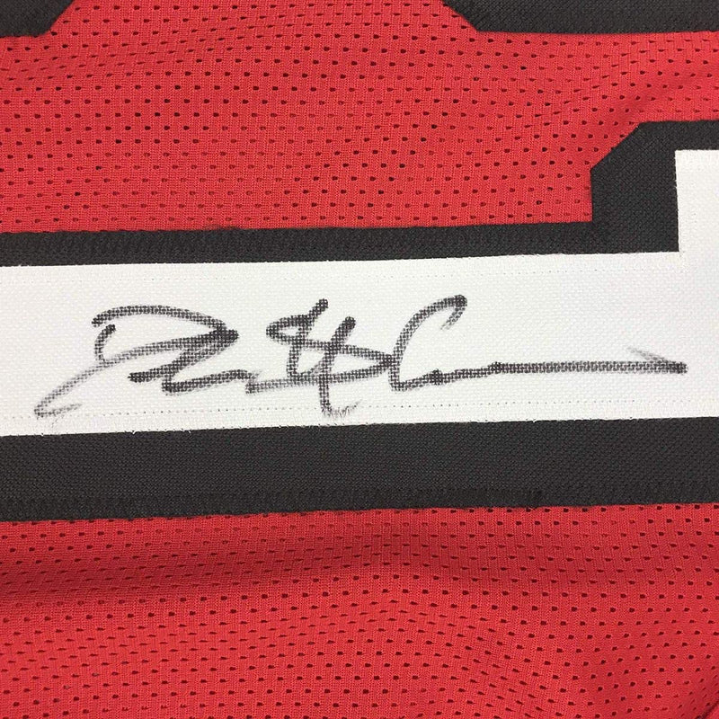 Autographed/Signed Deion Sanders San Francisco Red Football Jersey JSA COA