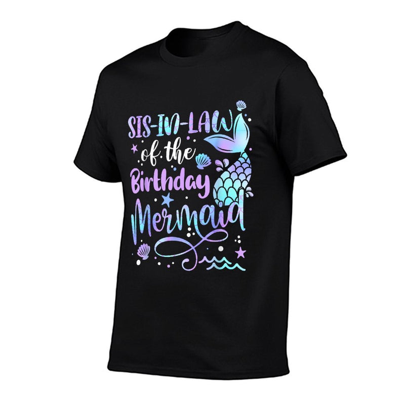 Sis-In-Law Of The Birthday Mermaid Matching Family Mother  Easy-care T-Shirt