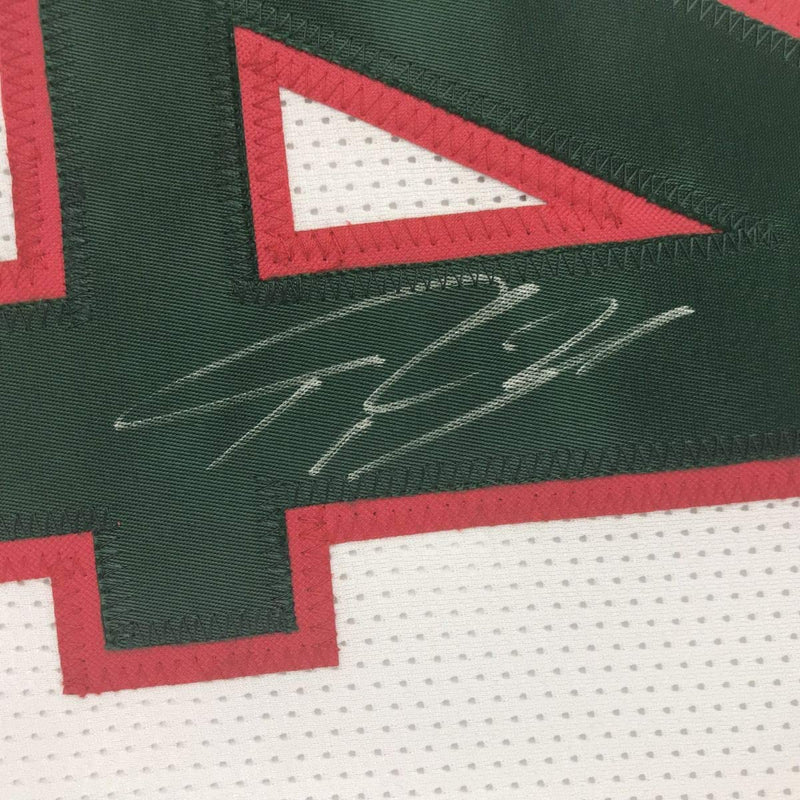 Autographed/Signed Giannis Antetokounmpo Milwaukee Retro White Basketball Jersey PSA/DNA COA