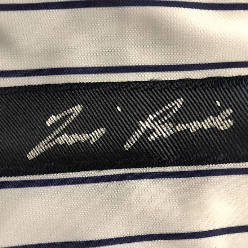 Autographed/Signed Tim Raines New York Pinstripe Baseball Jersey JSA COA