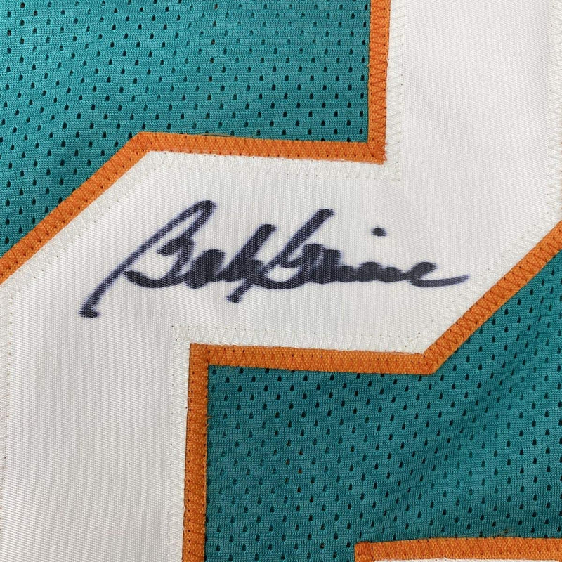 Autographed/Signed Bob Griese Miami Teal Football Jersey JSA COA