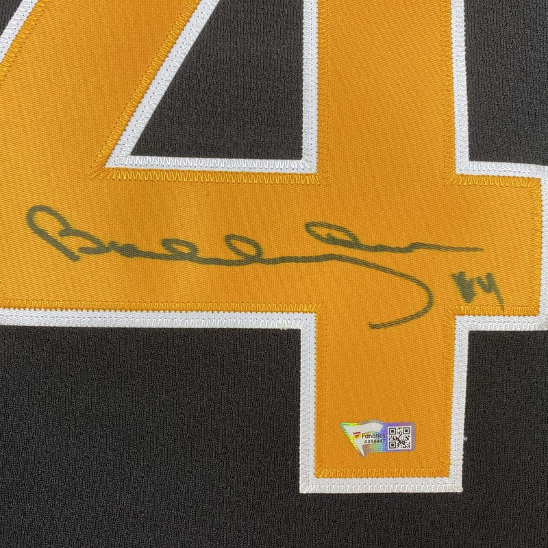 Autographed/Signed Bobby Orr Boston Yellow Hockey Jersey Fanatics COA Holo