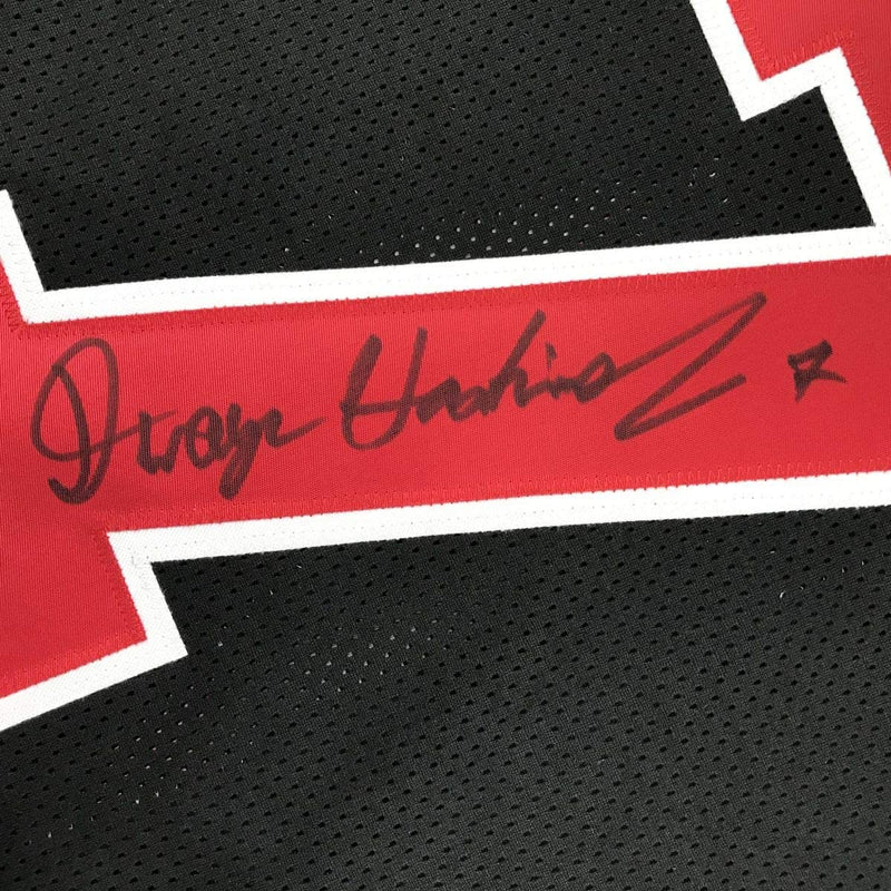 Autographed/Signed Dwayne Haskins Jr. Ohio State Black College Football Jersey JSA COA