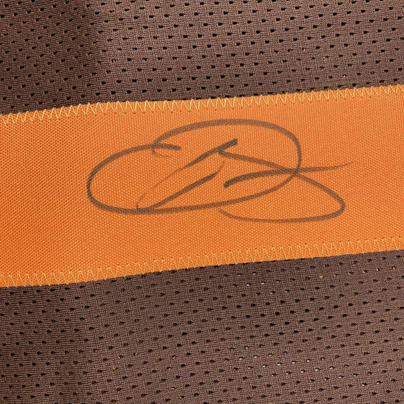 Autographed/Signed Odell Beckham Jr. Cleveland Color Rush Football Jersey Beckett BAS COA