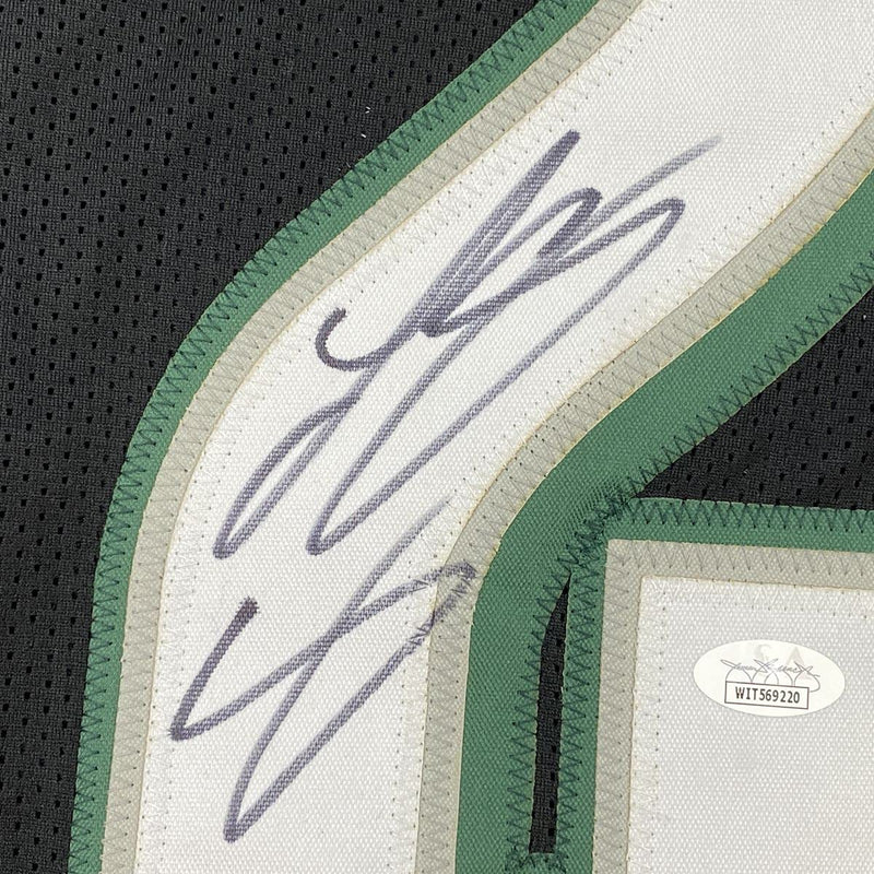 Autographed/Signed LeSean McCoy Philadelphia Black Football Jersey JSA COA
