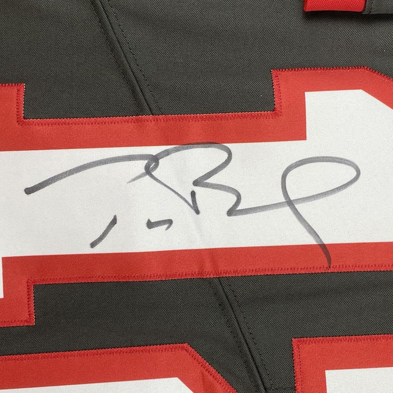Autographed/Signed Tom Brady Tampa Bay Buccaneers Pewter Grey Authentic Nike Limited Football Jersey Fanatics COA