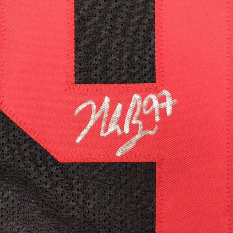 Autographed/Signed Nick Bosa San Francisco Black Football Jersey JSA COA
