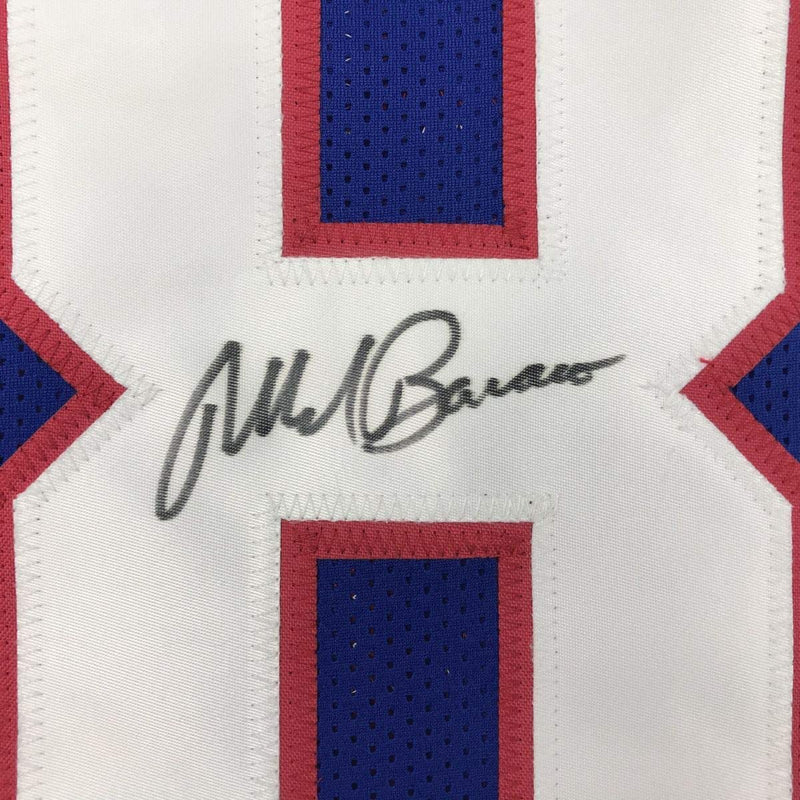 Autographed/Signed Mark Bavaro New York Blue Football Jersey PSA/DNA COA