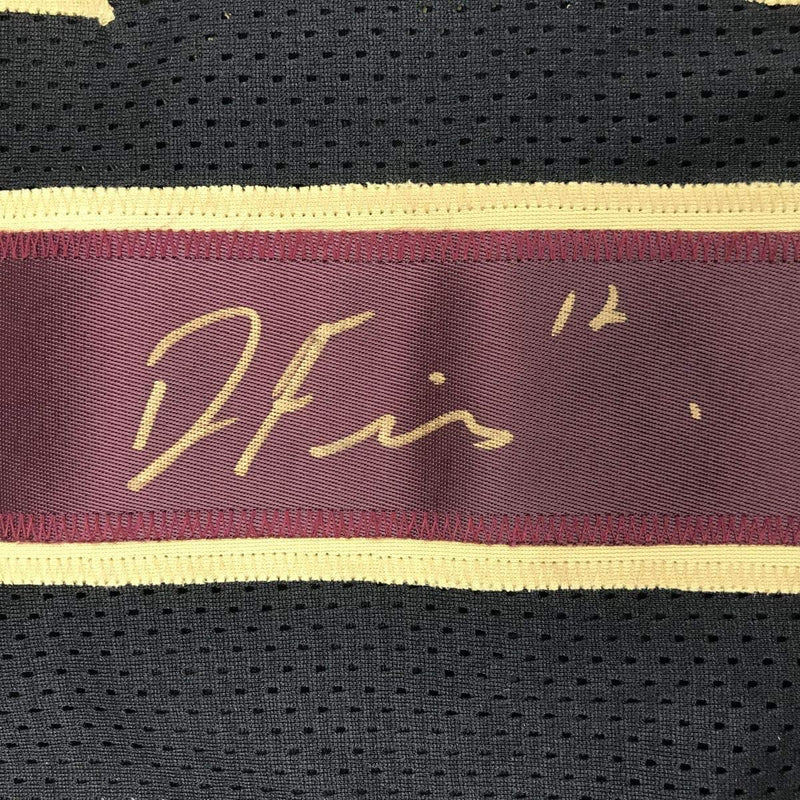 Autographed/Signed Deondre Francois Florida State FSU Black Football Jersey JSA COA