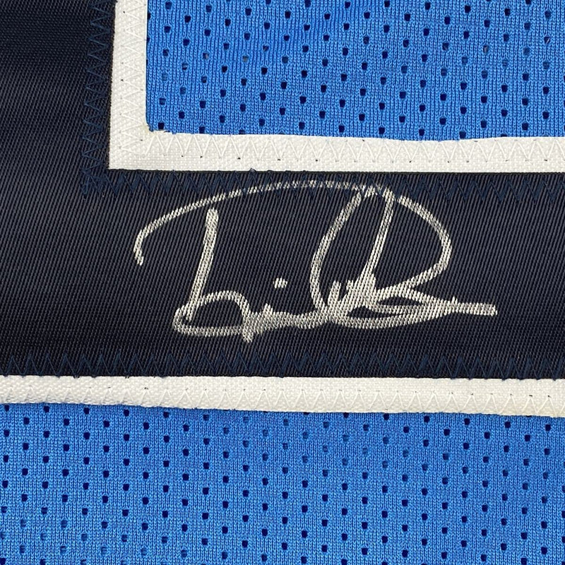 Autographed/Signed Derrick Henry Tennessee Titans Light Blue Football Jersey Beckett BAS COA