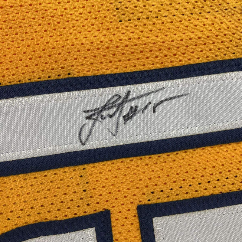 Autographed/Signed Nikola Jokic Denver Yellow Basketball Jersey JSA COA