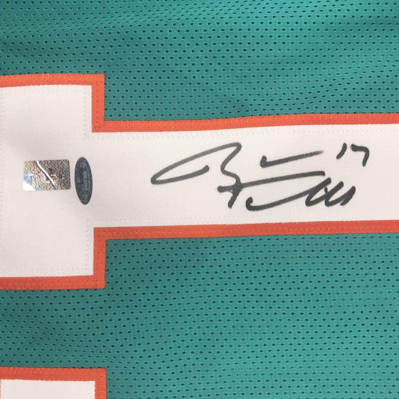 Autographed/Signed Ryan Tannehill Miami Dolphins Teal Football Jersey Tristar COA Holo Only