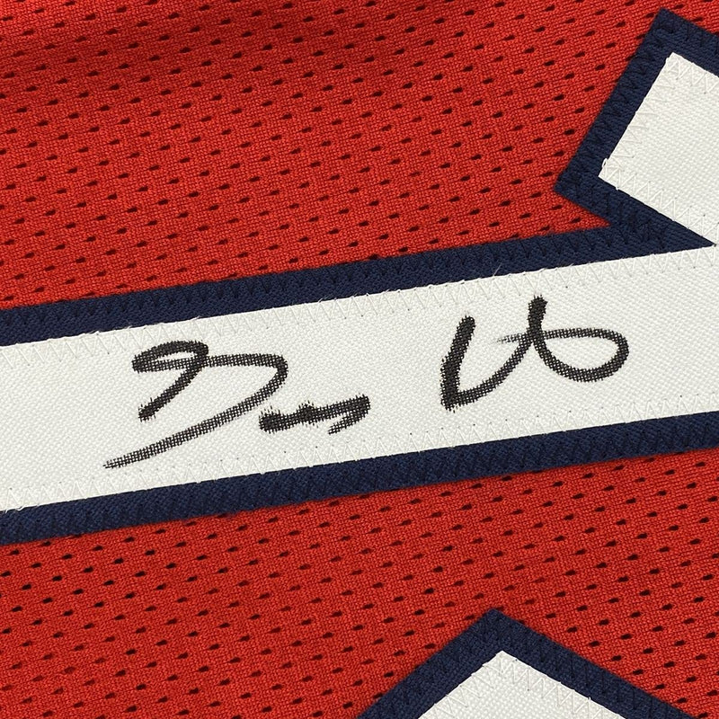 Autographed/Signed Gary Payton USA United States Red Olympic Basketball Jersey Beckett BAS COA