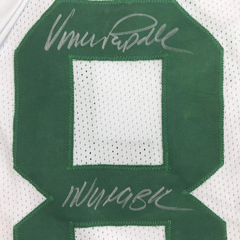 Autographed/Signed Vince Papale Invincible Philadelphia White Football Jersey JSA COA