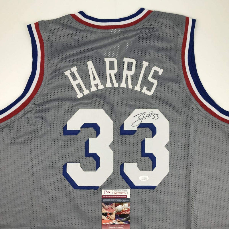 Autographed/Signed Tobias Harris Philadelphia Grey Basketball Jersey JSA COA