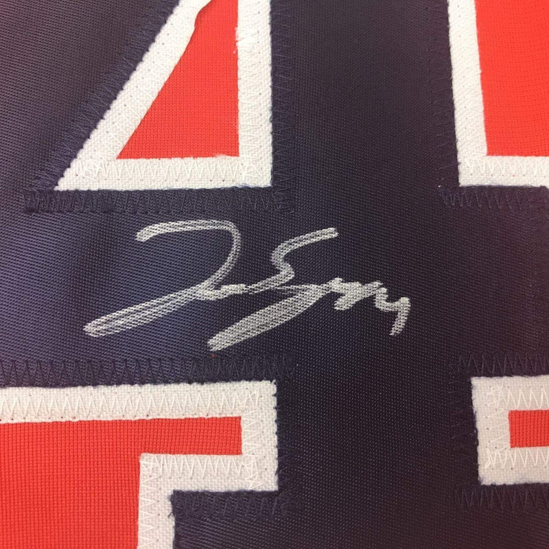 Autographed/Signed George Springer Houston Orange Baseball Jersey JSA COA