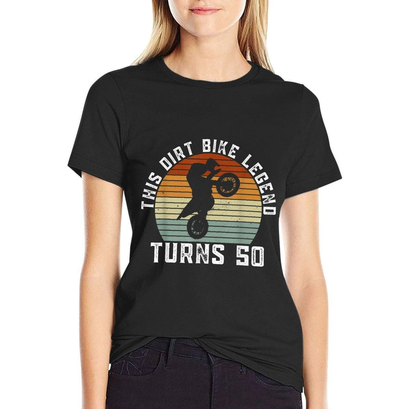 This Dirt Bike Legend Turns 50 - Motocross 50th Birthday  Durable T-Shirt