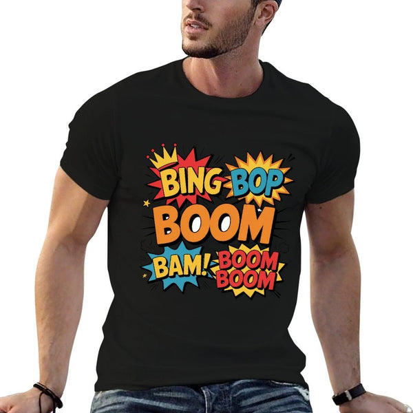 Bing Bop Boom Boom Meme Funny Reaction Saying  Moisture-wicking T-Shirt