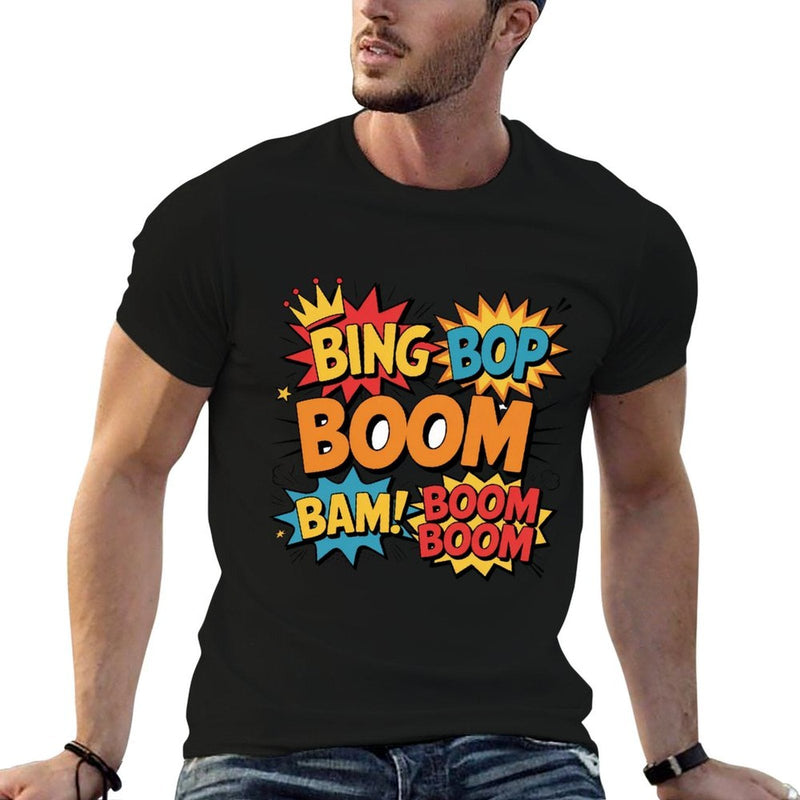Bing Bop Boom Boom Meme Funny Reaction Saying  Moisture-wicking T-Shirt