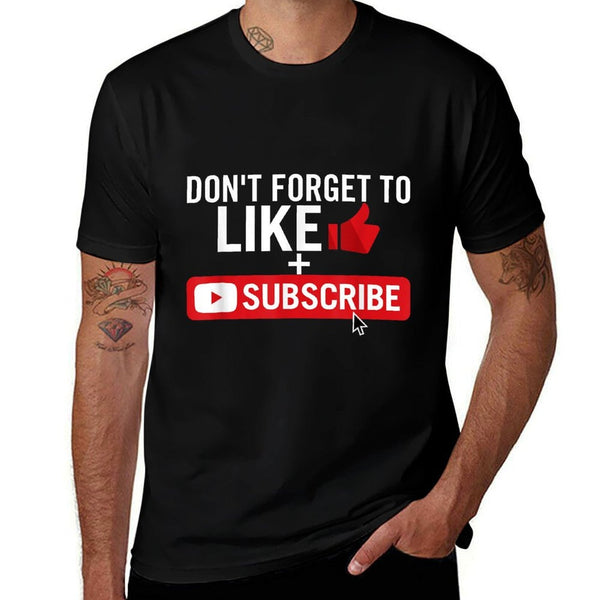 Social Media Influencer Like And Subscribe  Odor-resistant T-Shirt