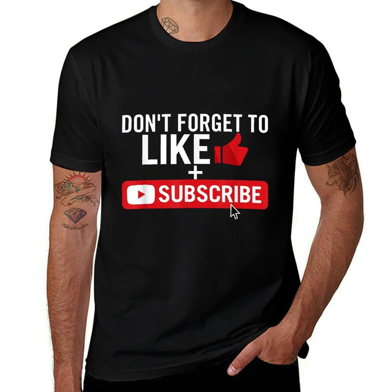 Social Media Influencer Like And Subscribe  Odor-resistant T-Shirt