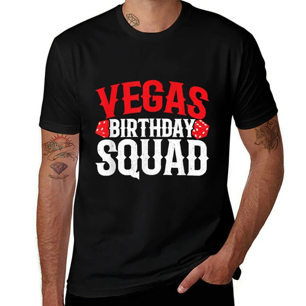 Las Vegas Birthday Party - Vegas Birthday Squad  Graphic-printed T-Shirt
