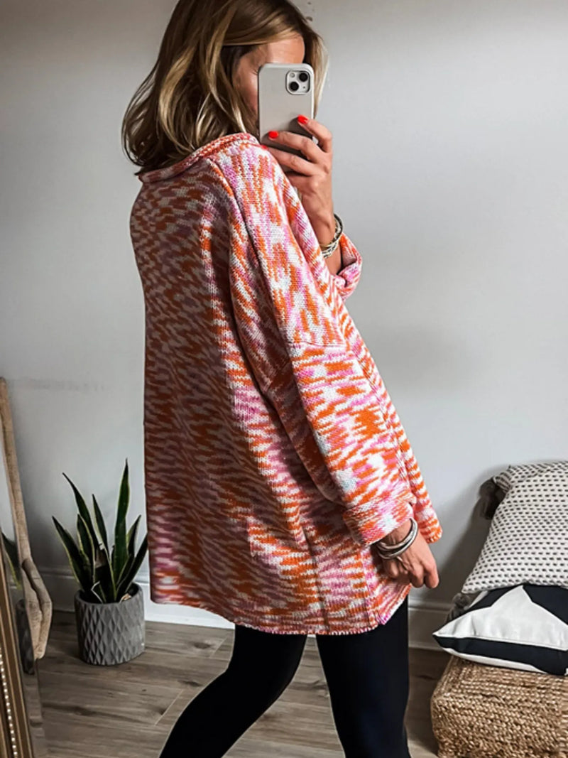 Multi-Color V-Neck Sweater