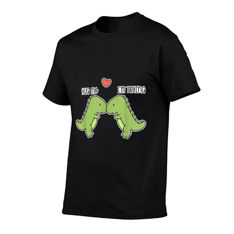 Dinosaur Hug Me  Polyester Blend T-Shirt