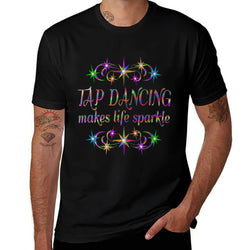 Tap Dancing Makes Life Sparkle  Heathered Texture T-Shirt