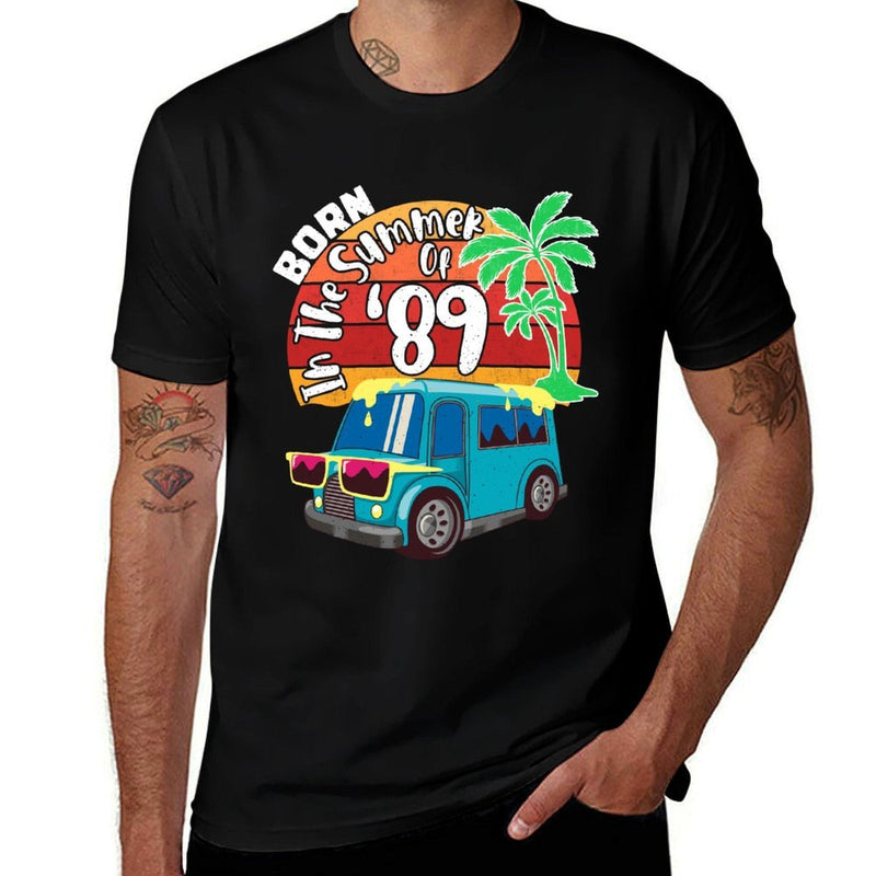 Born In The Summer Of '89 Great 50th Birthday Gift  Moisture-wicking T-Shirt