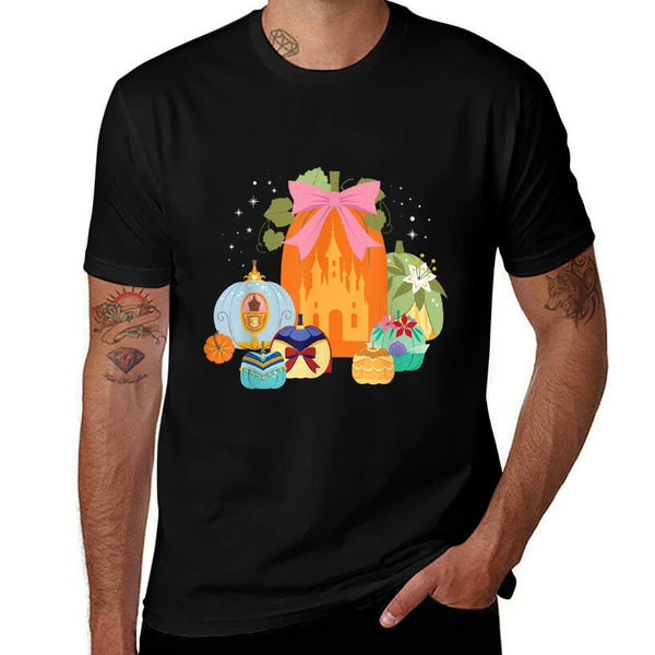 Disney Princess Pumpkins Fall Princesses And Pumpkin Castle  Durable T-Shirt