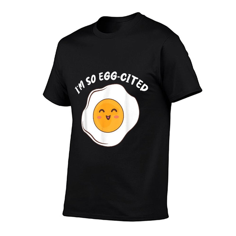 Im So Egg-Cited Breakfast Eggs Cute Fried Egg Kawaii  Lightweight T-Shirt