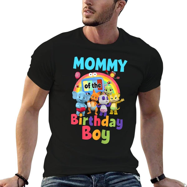 Dad And Mom Mommy Of The Birthday Boy Family Party Decor  Fade-proof Color T-Shirt