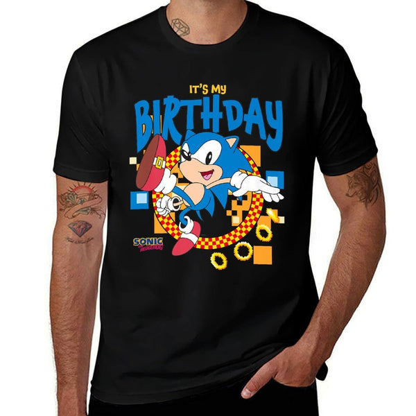 Sonic The Hedgehog Birthday Its My Birthday Cheering Sonic Premium  Breathable T-Shirt