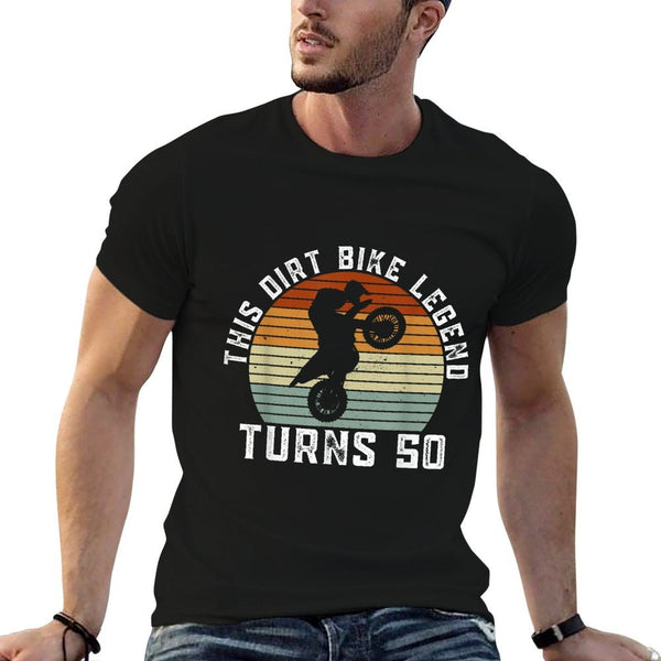 This Dirt Bike Legend Turns 50 - Motocross 50th Birthday  Durable T-Shirt