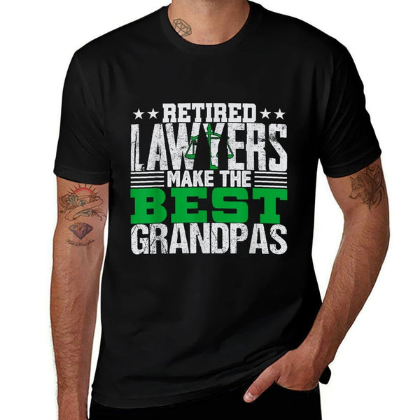 Retired Lawyers Grandpa T Attorney Retirement Gift  Eco-friendly Material T-Shirt