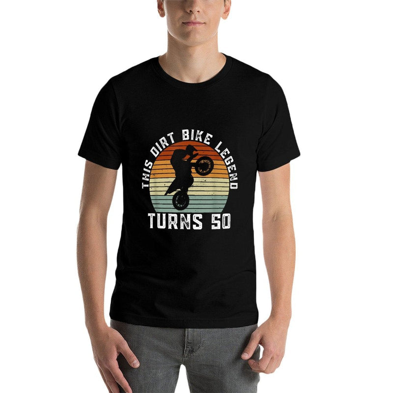This Dirt Bike Legend Turns 50 - Motocross 50th Birthday  Durable T-Shirt